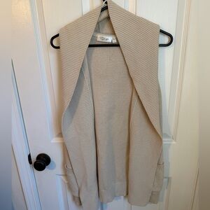 3/$21 | RD Style Cream Open-Front Sleeveless Cardigan with Hood
